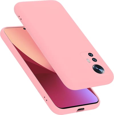 Cadorabo Hoesje geschikt voor Xiaomi 12 / 12X in LIQUID ROZE - Beschermhoes gemaakt van flexibel TPU silicone Case Cover