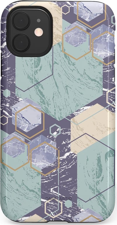 Casetastic hoesje geschikt voor Apple iPhone 11 - Dubbellaagse bescherming - Veerkracht - Fashion Case - Zilver Crème