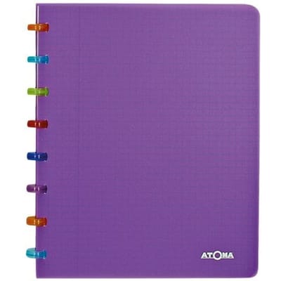 Atoma Tutti Frutti schrift | ft A5 | 144 bladzijden | gelijnd | transparant paars