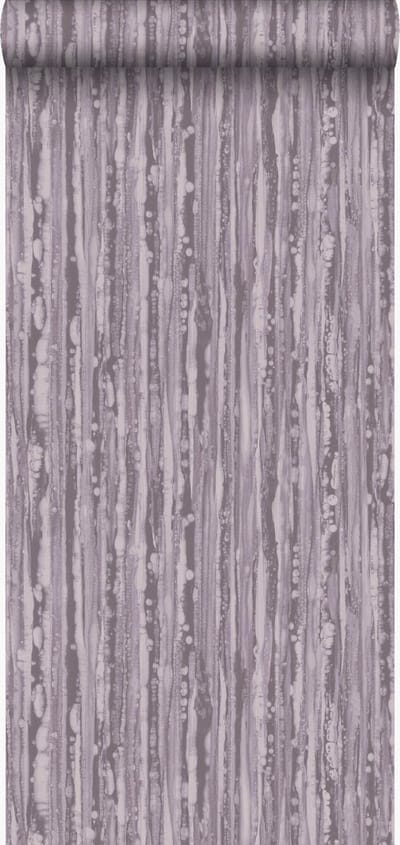 Origin Wallcoverings behang strepen licht paarsgrijs en warm grijs - 53 cm x 10.05 m - 346641
