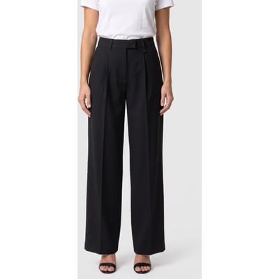 ARKET Ebbe Wool Twill Black Size: 44 | Formal pants Outlet | Dames | Zwart