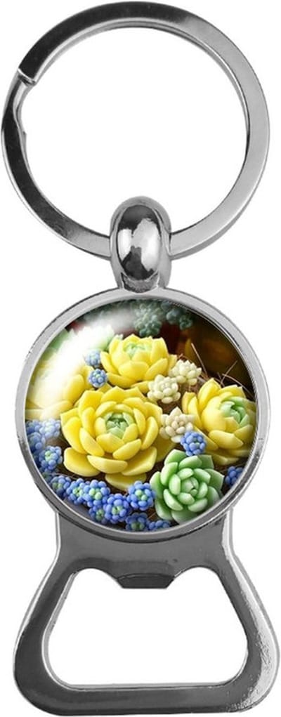 Bieropener Glas - Bloemen