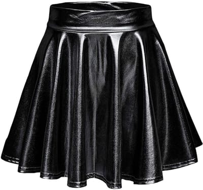 Dailygoods- Minirok - Metallic Glanzend - Geplisseerd - Hoge Taille - Elastische Tailleband - Lichtgewicht Materiaal - Rok