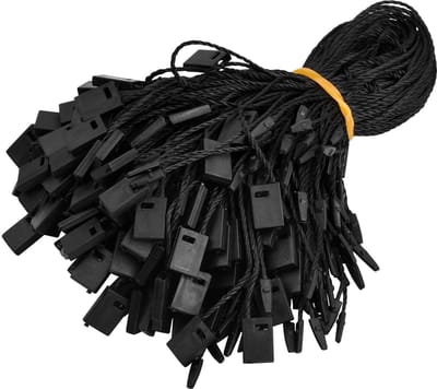 Dailygoods- Prijsbinders 1000 stuks - Etiketten voor kleding - String voor hangtags - Vergrendelingssluiting - Hoogwaardig polyester - 17 cm lengte