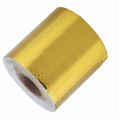 JHUBERS- Isolatietape Hittebestendig - Aluminiumfolie Tape 5m x 5cm - Warmtebescherming - Zelfklevend - Veelzijdige Toepassingen - Betrouwbare Isolatie - Warmteband