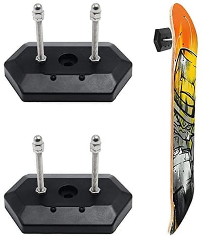 Skateboard Muurbevestiging - 2 Stuks Hanger voor Skateboard Display, Horizontaal en Verticaal
