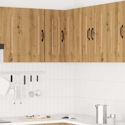vidaXL - Keukenwandhoekkast - Kalmar - bewerkt - hout - artisanaal - eikenkleur
