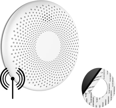 SAVS CS11R Draadloos koppelbare combimelder - SafeLink - Rook en koolmonoxide - 10 Jaar batterij - Geen LED lampje - Rookmelder en koolmonoxidemelder met extra dun design - Rook én CO melder koppelbaar - Montage zonder boren