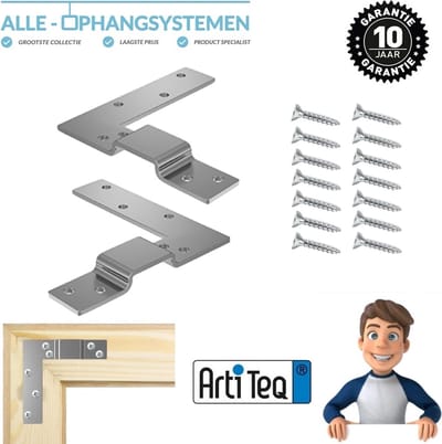 808600 Artiteq-ophang-winkelhaken-schilderij-fotolijst-set