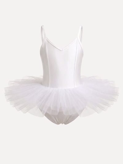 Dancer Dancewear® Tutu ballet kind wit - Balletpak met tutu - "Pavlova" - Maat 128/134 | 10 jaar