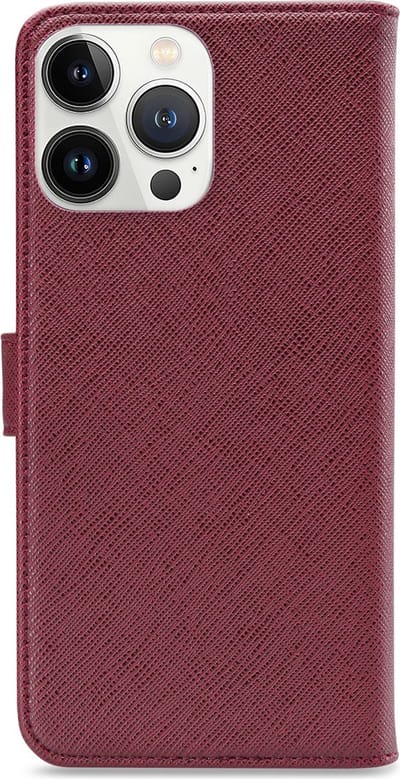 My Style Telefoonhoesje geschikt voor Apple iPhone 13 Pro Max Hoesje | My Style Flex Wallet Bookcase Portemonnee | Pasjeshouder voor 3 Pasjes | Telefoonhoesje voor Pinpas / OV Kaart / Rijbewijs - Bordeaux | Bordeaux rood