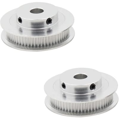Dailygoody - Pulley Zahnriemenscheibe - 2-Stück - 6mm Breedte - 60