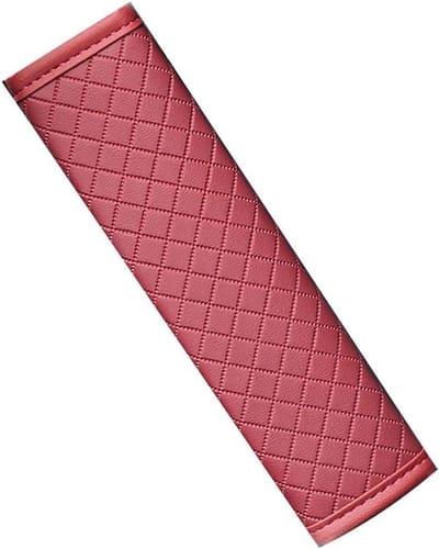 Gordelhoes Auto - Gordelbeschermer Neksteun - Comfortabel Rijden - Gewatteerd Ruitpatroon - Universeel - Rood