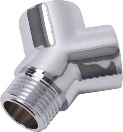 Sanivesk Y-Stuk Chroom (Buitendraad x 2x Binnendraad) 1/2" x 1/2" x 1/2" (2 kranen op 1 muurplaat)