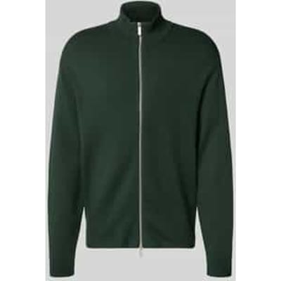 Relaxed fit gebreid jack van viscosemix, model 'TELLER'