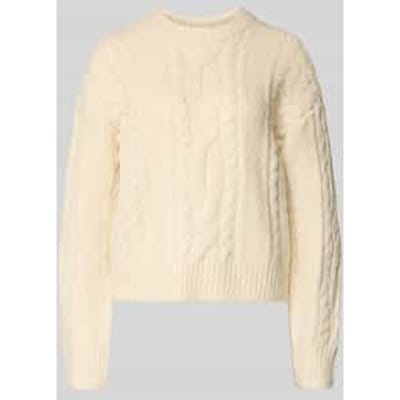 Gebreide pullover met kabelpatroon, model 'INES'