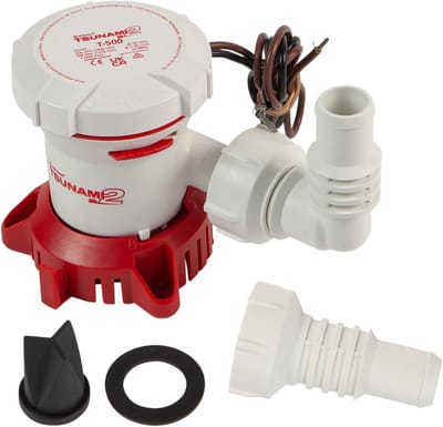 Handmatige Lenspomp 12 Volt met Draad - Hoog Vermogen voor Boten en Jachten