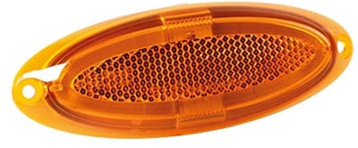 Contourlamp met 4 LED's voor oppervlaktemontage, 12/24 V - Oranje