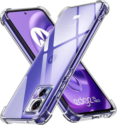 Hoesje geschikt voor Motorola Edge 30 Neo - Techsuit Shockproof Silicone Back Cover - Transparant