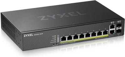 Zyxel GS2220-10HP-EU0101F netwerk-switch Managed L2 Gigabit Ethernet (10/100/1000) Power over Ethernet (PoE) Zwart
