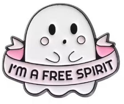 Pin Broche - enamel pin - kledingspeld - Free spirit spook