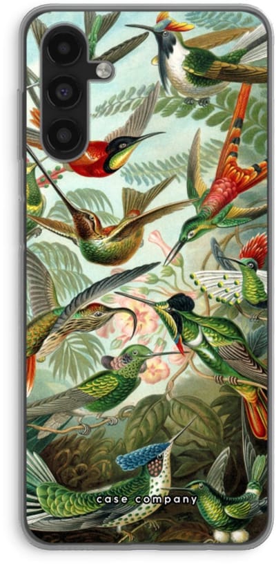 Case Company® - Hoesje geschikt voor Samsung Galaxy A04s hoesje - Haeckel Trochilidae - Soft Cover Telefoonhoesje - Bescherming aan alle Kanten en Schermrand