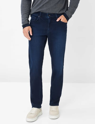 Brax Heren Jeans  Style COOPER, denim donkerblauw, maat 30/30