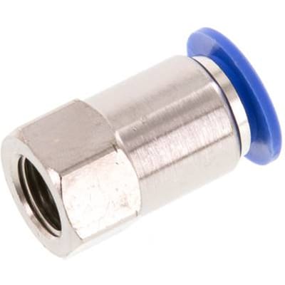 12mm x G1/4'' Messing/PA 66 Insteekfitting Binnendraad NBR [2 Stuks]