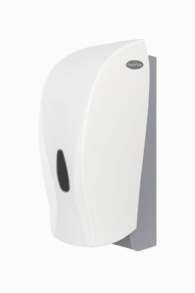 Papierdispenser wit – Hagleitner Xibu HsM | Modern wandmodel | Voor tissuepapier | Artikelnummer 411010175000