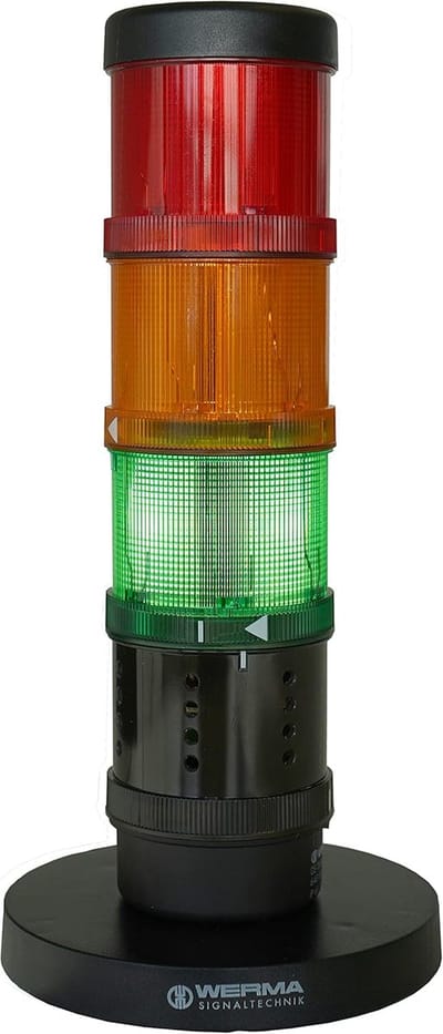 CO2 stoplicht - Luchtkwaliteit meter - Binnenklimaat controleren - Drie kleuren indicatie - 20 x 20 x 30 cm