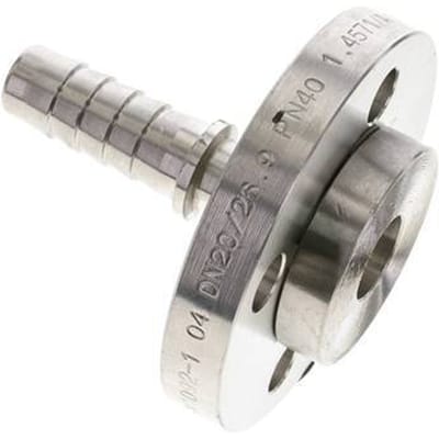 19x33 mm RVS 1.4401 Slangpilaar met Draaibare Flensverbinding PN 10/16/25/40 DIN EN 14423 / DIN 2826