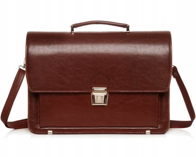 Leren Aktetas SOLOME TH01 Cognac - Stijlvol & Ruim