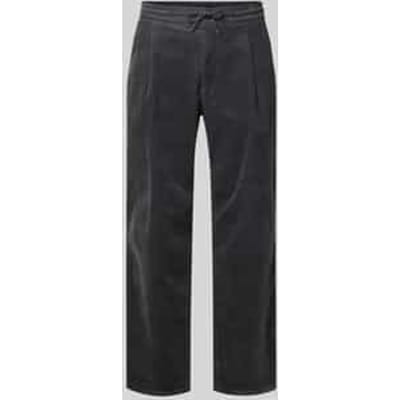 Regular fit corduroy broek met tunnelkoord