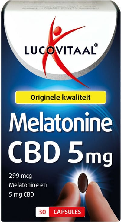 Lucovitaal Melatonine CBD 5mg - 2 x 30 tabletten - Voordeelverpakking