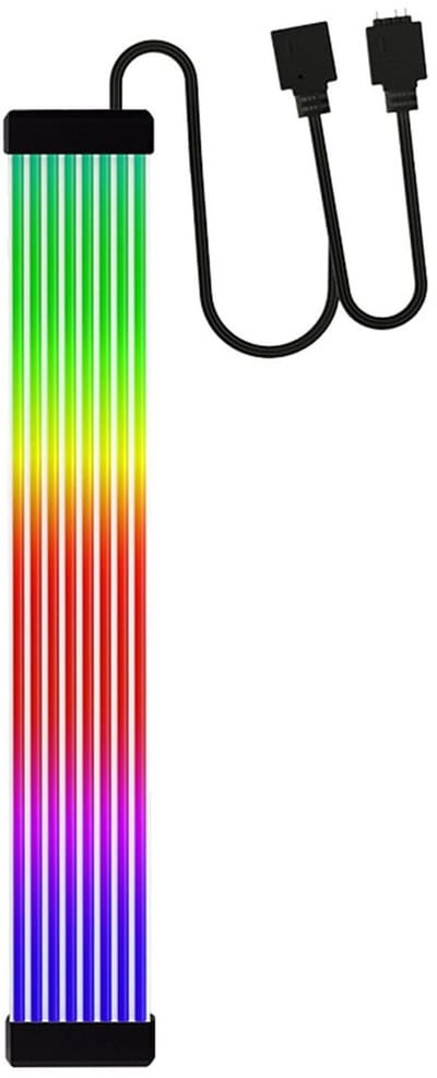 Jhubersproducts - RGB kabel - Uitbreiding van voeding - 5V 3 pins - Buigbare siliconen kabel - Geschikt voor PC - X8 Flat