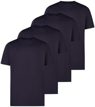 LERROS Heren t-shirt 4 pack Basic