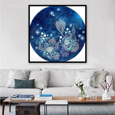 blauwe oceaan  landschap diamant borduurwerk 5D diamant schilderij kruissteek foto volledige ronde diamant 30x30