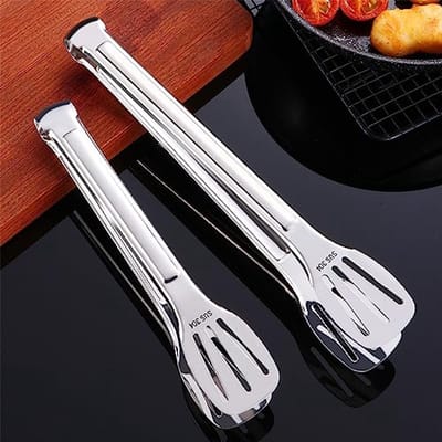 Multifunctionele Keukentang van Roestvrij Staal voor Barbecue, Steak, Hamburger, Pasta en Dessert - 23,3 cm