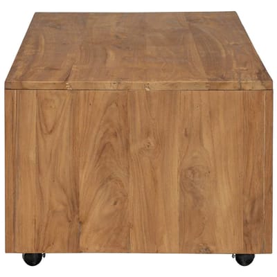 vidaXL - Salontafel - 110x60x40 - cm - massief - teakhout