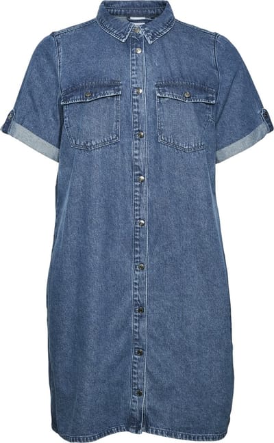 Vero Moda Curve Denim jurk VMCJENNIE Korte jurk