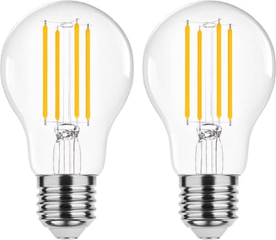Modee E27 LED Lamp 11.2W - 1521lm - 2700K - Warm Wit - LED Filament Globe A60 - Vervangt 100W Halogeen Gloeilamp - 2 stuks