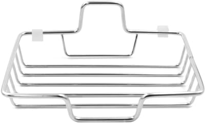Dailygoods- Zeephouder met antislipbasis - Roestvrij Staal - Douchewandmontage - Zelfdrainerend - Minimalistisch Design - Verhoogde Draagkracht - Zeepbak