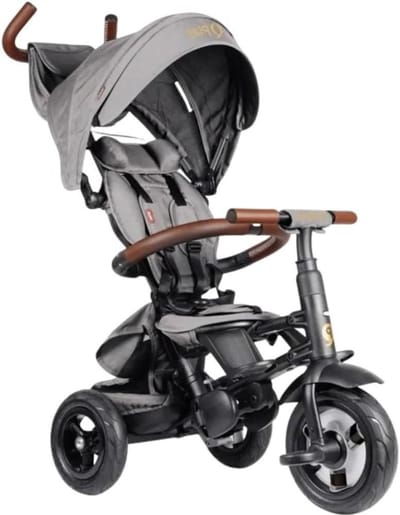 Driewieler - Loopfiets Kinder - Buiten Spelen - Eenvoudige Vouwfunctie - 104 x 47.5 x 107 cm - Grijs