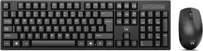 Draadloos Toetsenbord en Muis Set met QWERTY Lay-out voor PC en Laptop