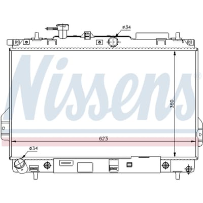Radiator, motorkoeling NISSENS 67480