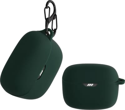 kwmobile Hoes geschikt voor JBL Tune Buds - Siliconen cover voor oordopjes in donkergroen