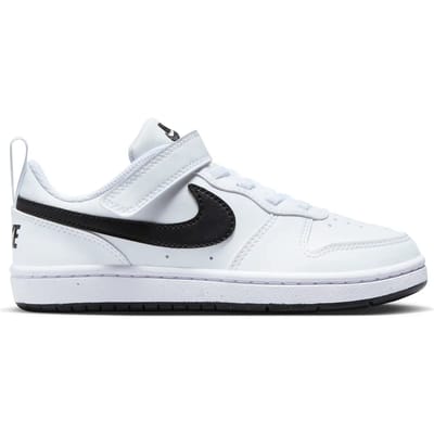 Nike Court Borough Kinder Sneakers Dv5457-104 - Kleur Wit-zwart - Maat 31