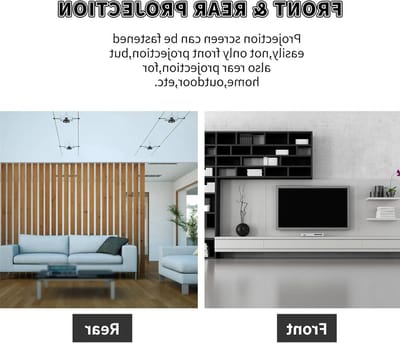 Projectiescherm - Beeld scherm - Thuisbioscoop creëren - Opvouwbaar en kreukvrij - 120 inch - Wit