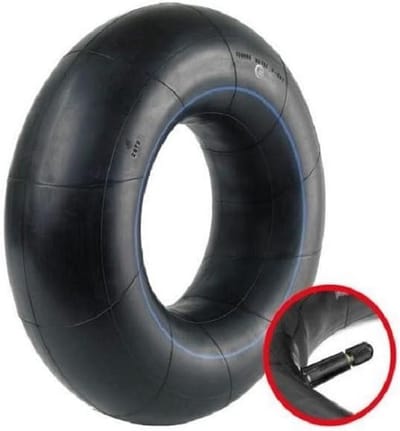 Grasmaaier Band - Binnenband - Gazon Onderhoud - Rechte Klep - 24x8.50-12 - Zwart