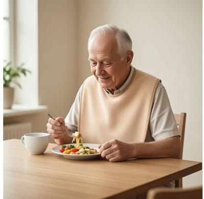 Briljant Care Slab voor Volwassenen met drukknopen - 50x90 - Waterdicht - Wasbaar - Zalm - Badstof
